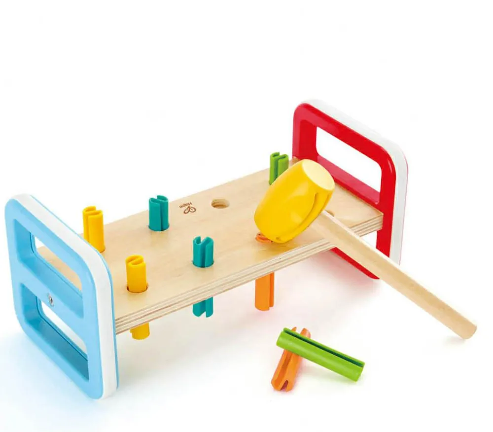 Babylegetøj|Tumlinge Legetøj<Hape Hammerbræt - Regnbue
