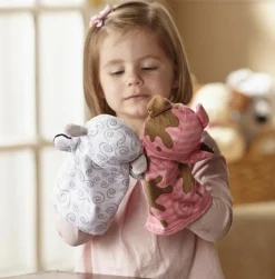 Sprog & Leg|Tumlinge Legetøj<Melissa & Doug Hånddukker - Bondegårdsdyr, 4 stk.