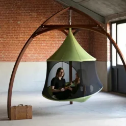 Mindfulness For Børn< Hængehus med netsider Ø150 cm - Grøn