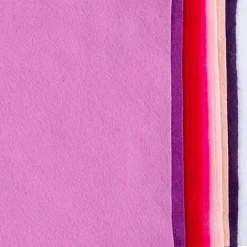 Påske<Creativ Company Hobbyfilt A4 - Lilla/pink, 10 ark