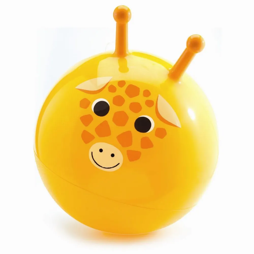 Sansemotorisk Legetøj|Hoppedyr<Djeco Hoppebold Ø45 cm - Giraffen Gigi