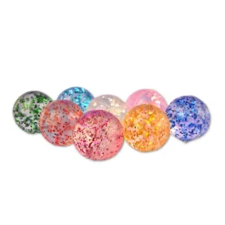 Bolde< Hoppebolde Ø 3,2 cm - Glitter, 7 stk