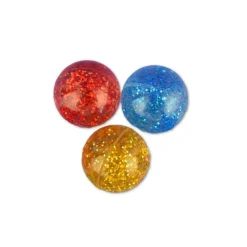 Bolde< Hoppebolde Ø 4,5 cm - Glitter, 3 stk