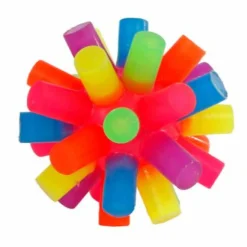 Bolde< Hoppebold m. pigge + lys - Ø7,8 cm