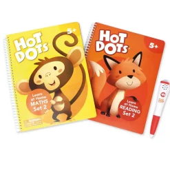 Sprog & Leg|Matematik & Leg<Hot Dots® - Startsæt, 5+ år (engelsk)