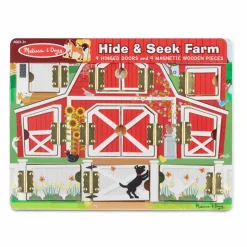 Puslespil<Melissa & Doug Hvad gemmer lågen - Bondegård