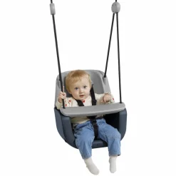 Tumlinge Legetøj|Gynger<DICE 3-i-1 babygynge - Antracit (sort reb)