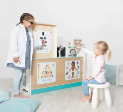 Rolleleg<Beleduc 2-i-1 lægeklinik til mennesker og dyr