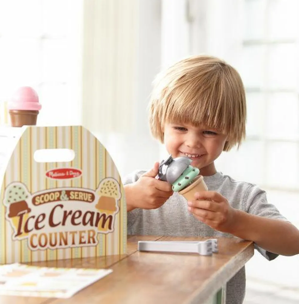 Legekøkken & Legemad<Melissa & Doug Iscafé i træ
