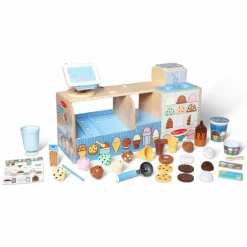 Rolleleg|Legekøkken & Legemad<Melissa & Doug Iskiosk af træ, 42 dele