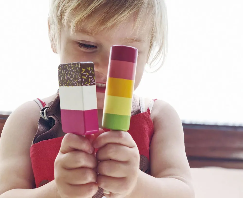 Rolleleg|Legekøkken & Legemad<Tender Leaf Ispinde med holder, 6 stk