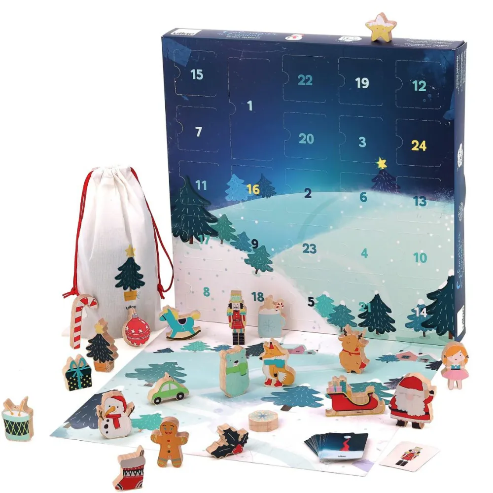 Jul<Vilac Julekalender - Føl & Find