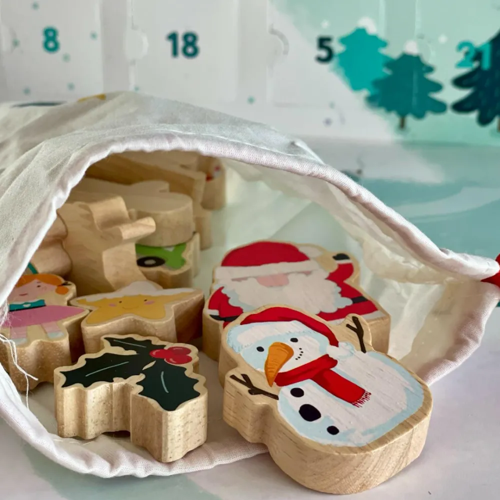 Jul<Vilac Julekalender - Føl & Find