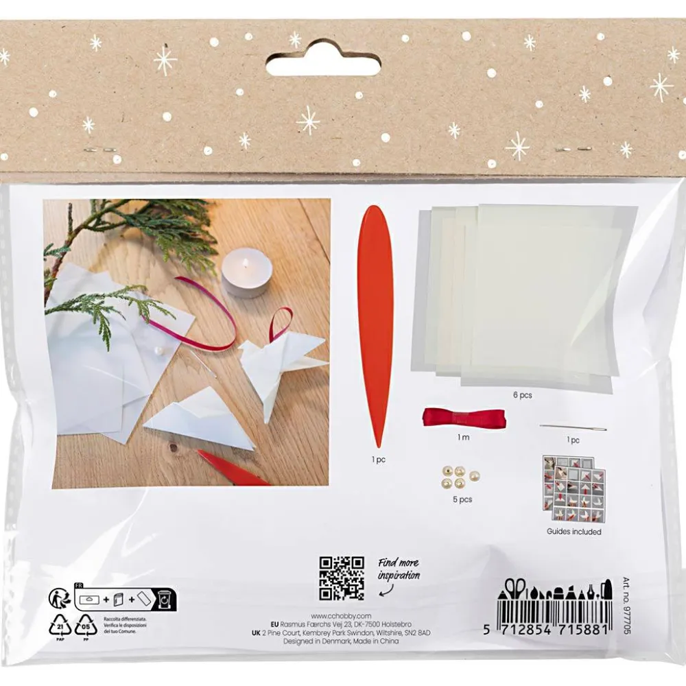Jul<Creativ Company Julepose - Julepynt af origami
