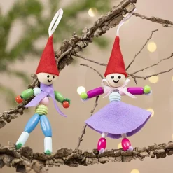 Jul<Creativ Company Julepose - Lav små julenisser, 2 stk