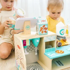 Legekøkken & Legemad<Melissa & Doug Kaffebar i træ, 35 dele