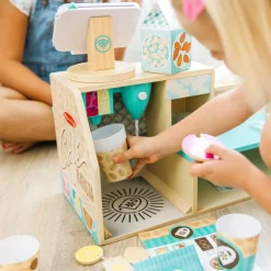 Legekøkken & Legemad<Melissa & Doug Kaffebar i træ, 35 dele