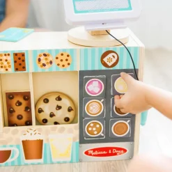 Legekøkken & Legemad<Melissa & Doug Kaffebar i træ, 35 dele