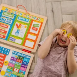 Til Børneværelset|Sprog & Leg<Melissa & Doug Kalendertavle - Magnetisk