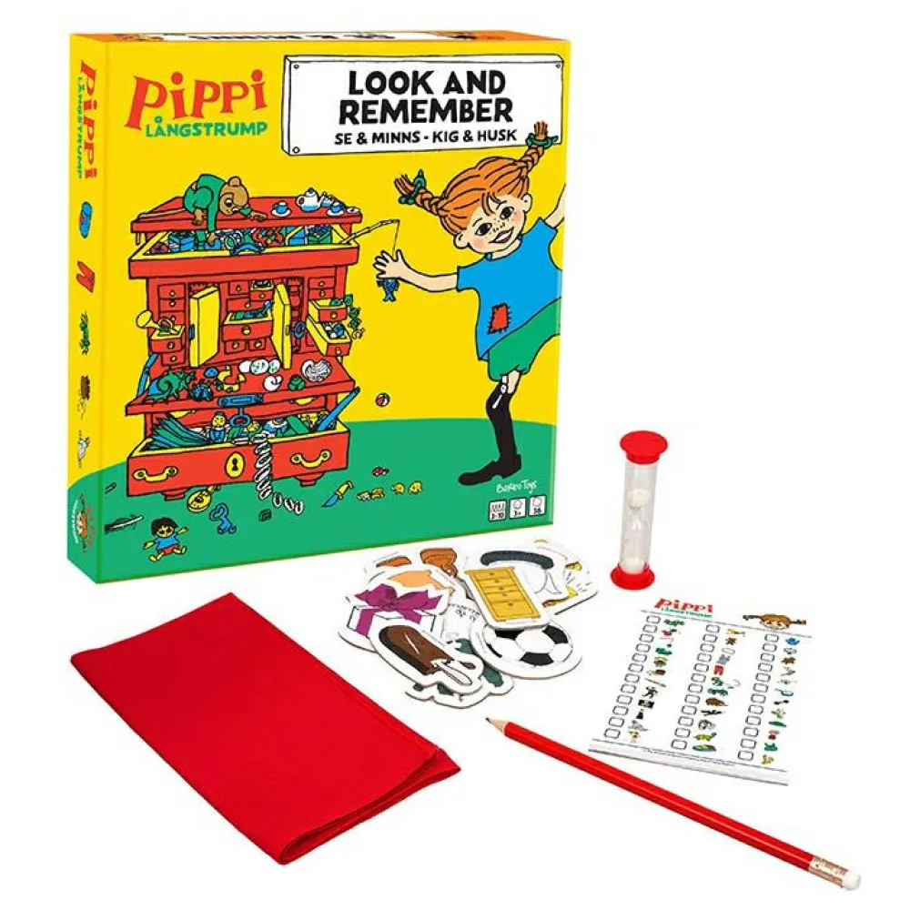 Spil< Kig og husk-spil - Pippi Langstrømpe
