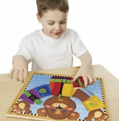 Vis Alle Varer (Særlige Behov)|Finmotorik<Melissa & Doug Klæd-mig-på træneplade