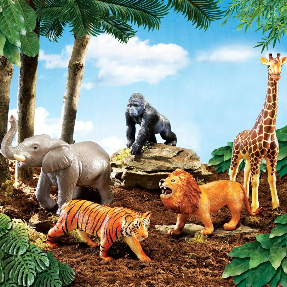 Tumlinge Legetøj|Dyrefigurer<Learning Resources Kæmpe jungledyr, 5 stk