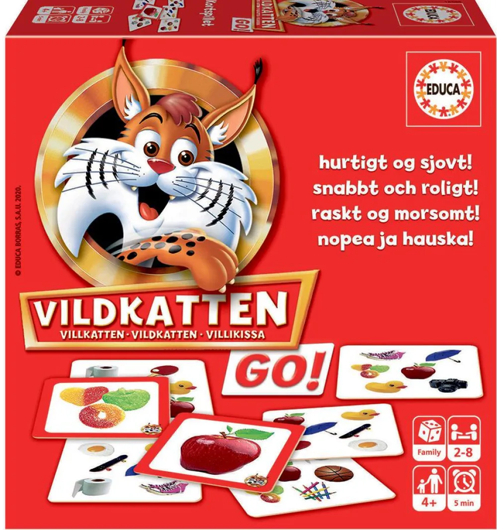 Legetøj Til Ferien<educa Kortspil - Vildkatten GO!