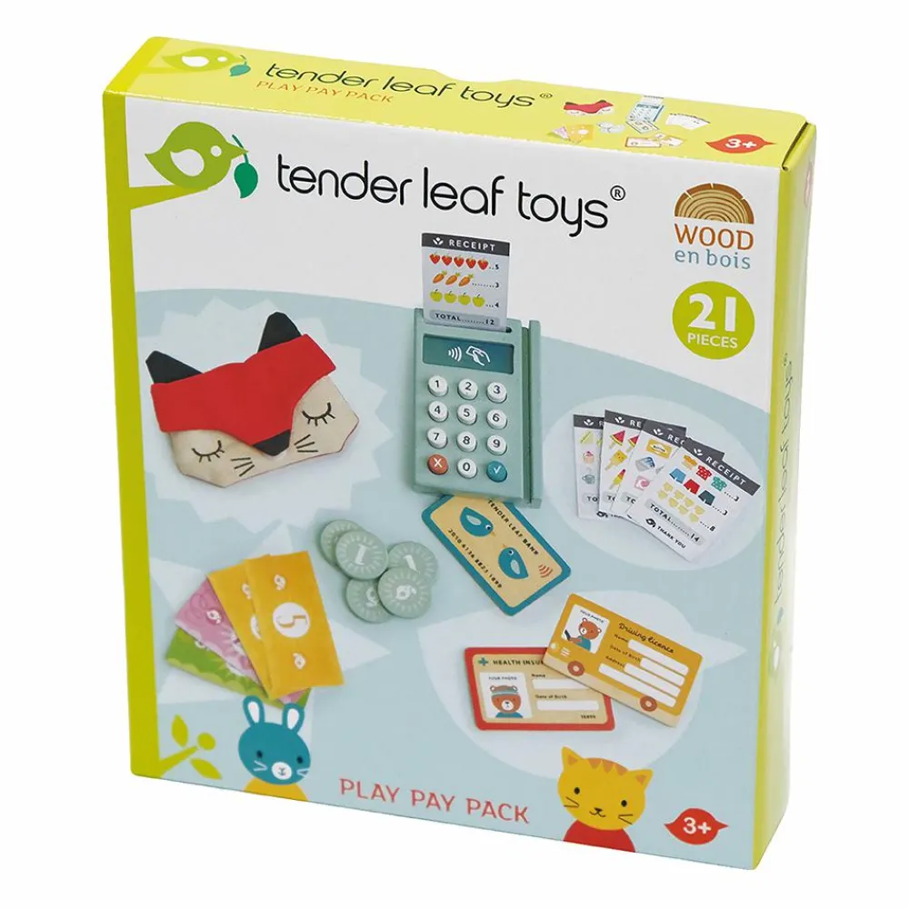 Økologisk Eller Bæredygtig|Trælegetøj<Tender Leaf Kreditkort terminal, 21 dele