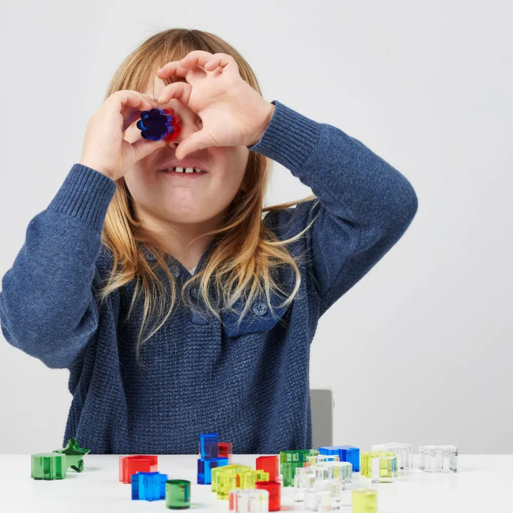 Montessori|Lysborde<tickit® Krystalformer - Farve, 30 dele