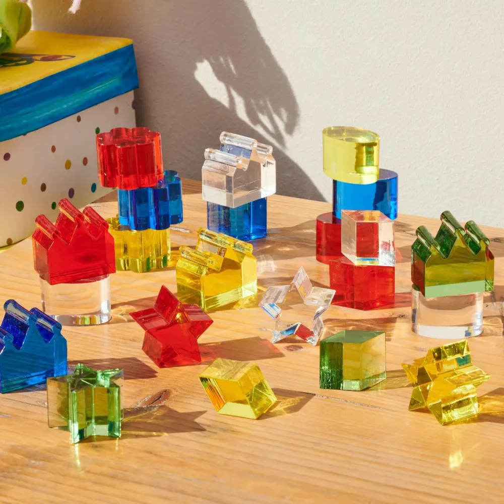 Montessori|Lysborde<tickit® Krystalformer - Farve, 30 dele