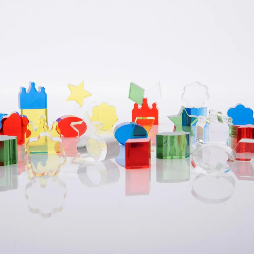 Montessori|Lysborde<tickit® Krystalformer - Farve, 30 dele