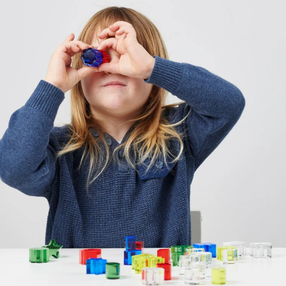 Montessori|Lysborde<tickit® Krystalformer - Farve, 30 dele