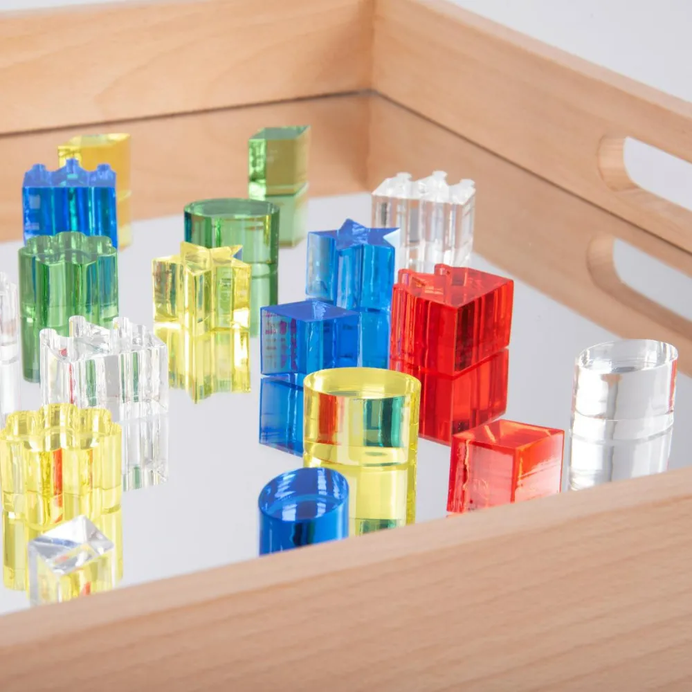 Montessori|Lysborde<tickit® Krystalformer - Farve, 30 dele