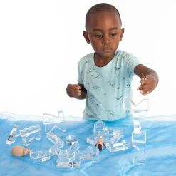 Montessori|Lysborde<tickit® Krystalformer - Transparent, 25 stk