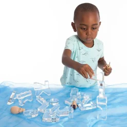Montessori|Lysborde<tickit® Krystalformer - Transparent, 25 stk