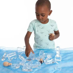 Montessori|Lysborde<tickit® Krystalformer - Transparent, 25 stk