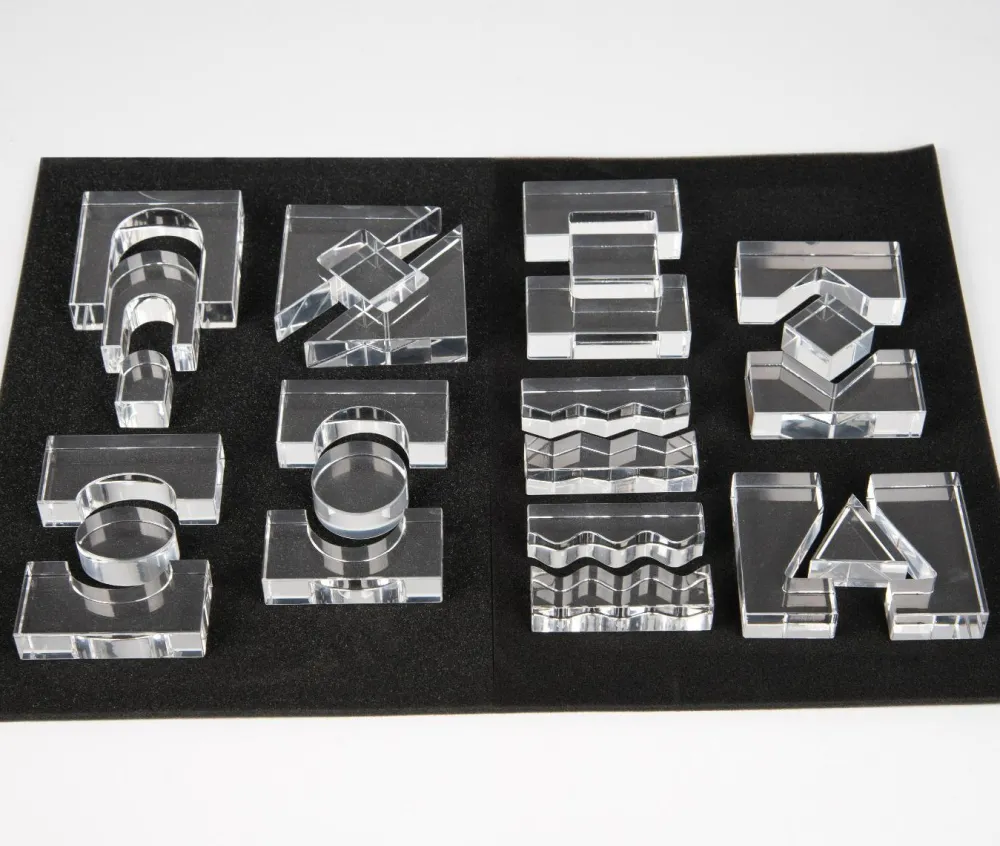Montessori|Lysborde<tickit® Krystalformer - Transparent, 25 stk