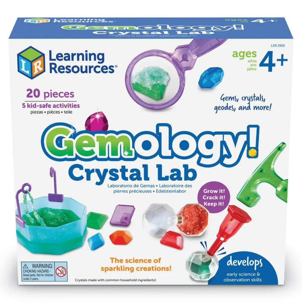 Stem Læringslegetøj|Lav Selv Krystaller<Learning Resources Krystallaboratoriet Gemology