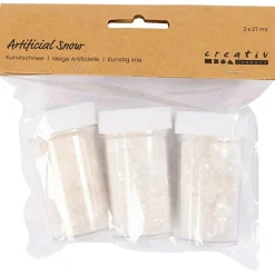 Kreativ Leg|Jul<Creativ Company Kunstig sne - Hvid glitter, 3 x 27 ml.