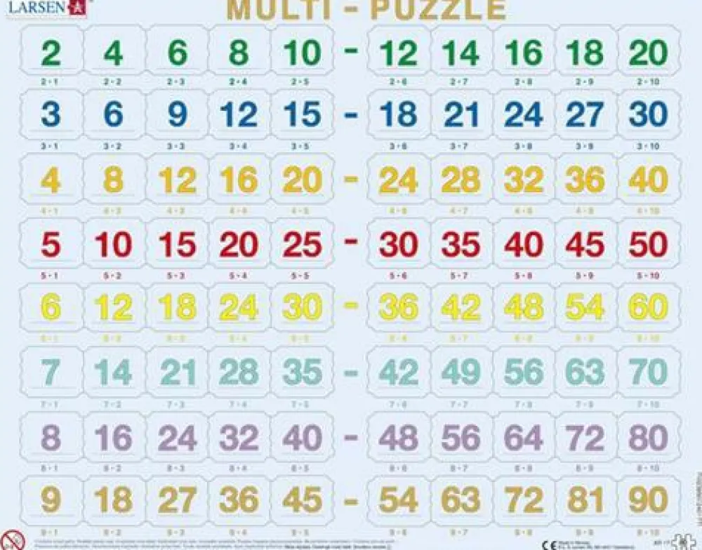 Matematik & Leg|Puslespil<Larsen puslespil - Matematik X