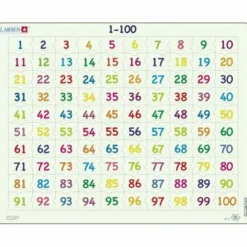Matematik & Leg|Puslespil<Larsen Puslespil - Tæl til 100
