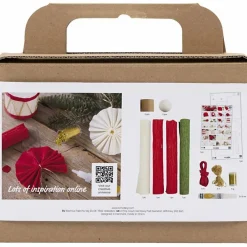 Jul<Creativ Company Lav julepynt af crepepapir, 9 stk