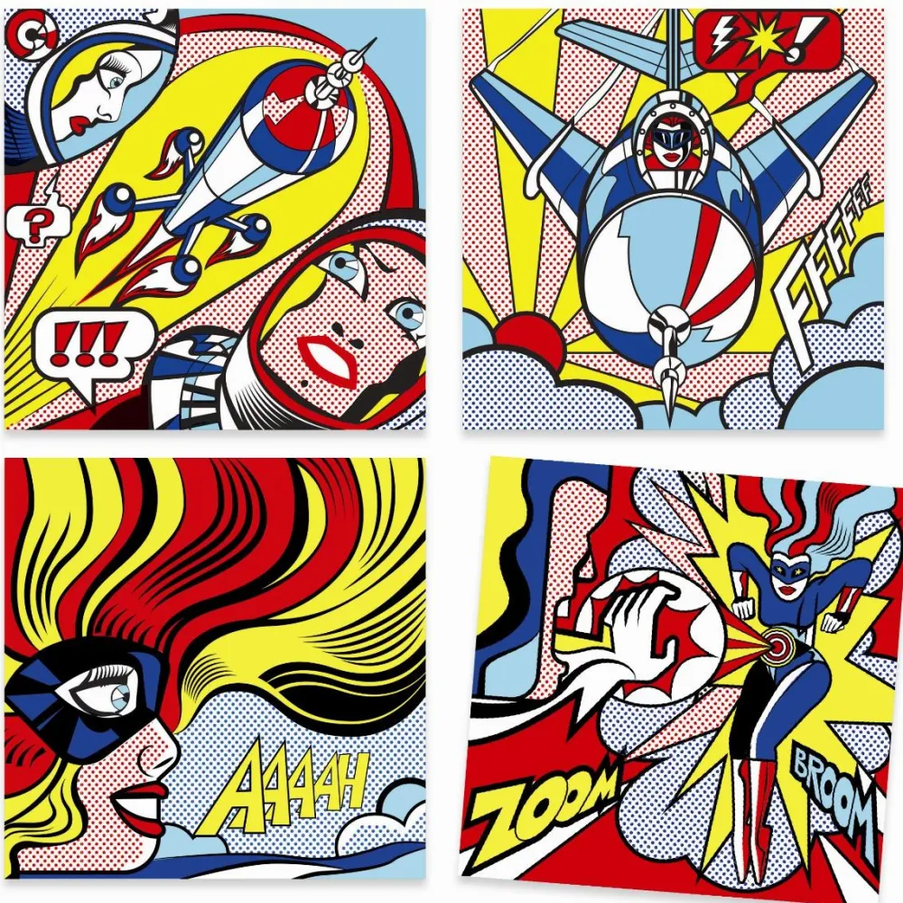 Voksenværk|Kreativ Leg<Djeco Lav kunst som Roy Lichtenstein (overføring)
