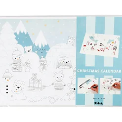 Jul|Tegne- & Malegrej<Creativ Company Lav selv julekalender (inkl. motiv), 3 stk