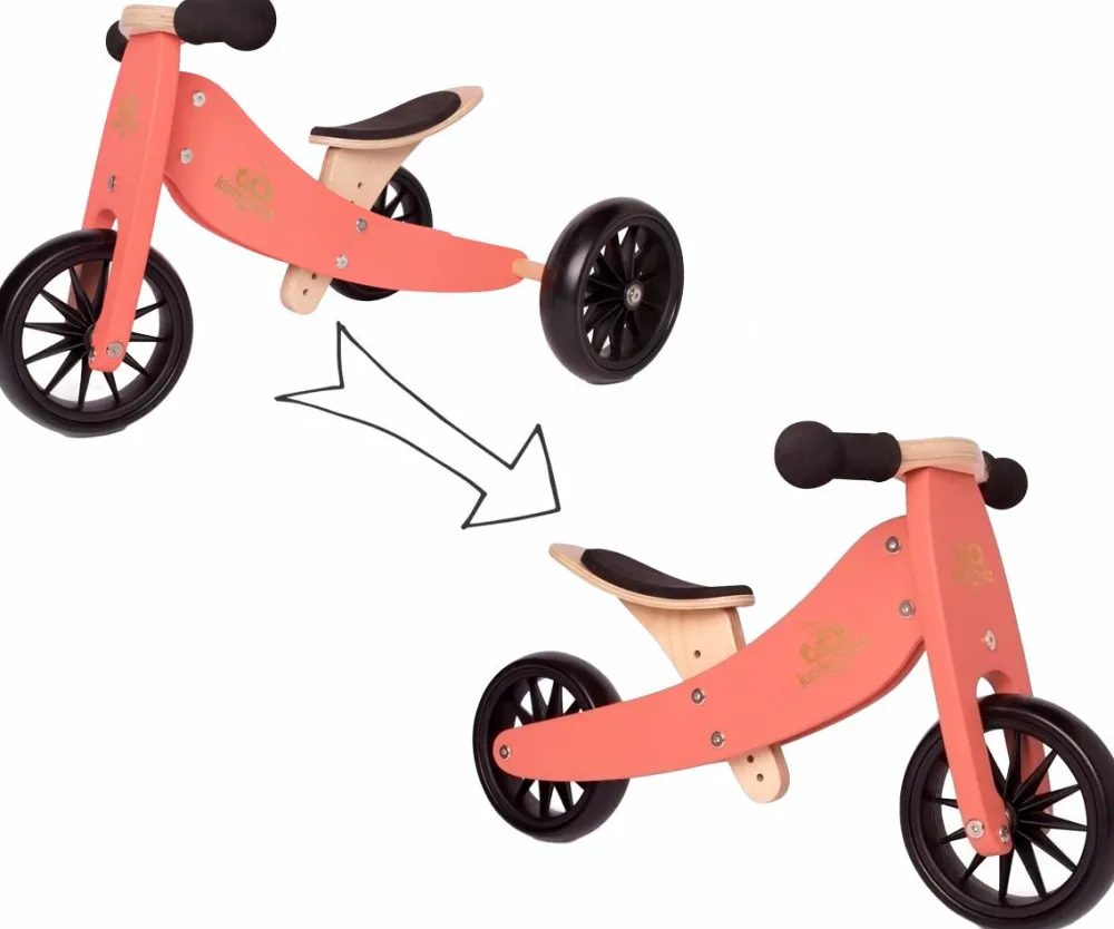 Løbecykler|Babylegetøj<Kinderfeets Løbecykel - Tiny Tot 2-i-1, Koral