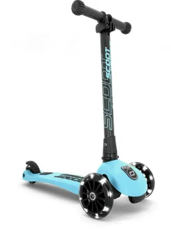 Løbehjul<Scoot & Ride Løbehjul - Highwaykick 3 m. LED, Blueberry