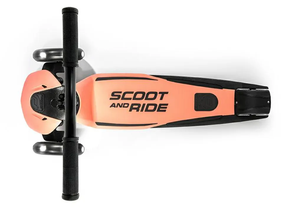 Løbehjul<Scoot & Ride Løbehjul - Highwaykick 5 m. LED, Peach