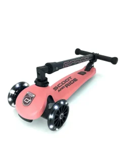 Løbehjul<Scoot & Ride Løbehjul - Highwaykick 3 m. LED, Peach