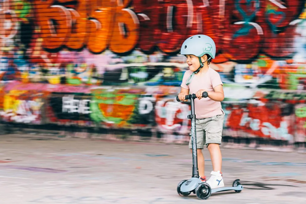 Løbehjul<Scoot & Ride Løbehjul - Highwaykick 3 m. LED, Steel