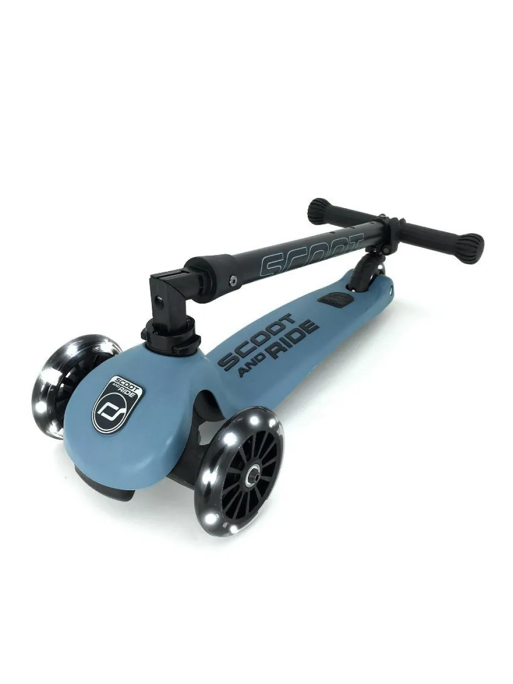 Løbehjul<Scoot & Ride Løbehjul - Highwaykick 3 m. LED, Steel